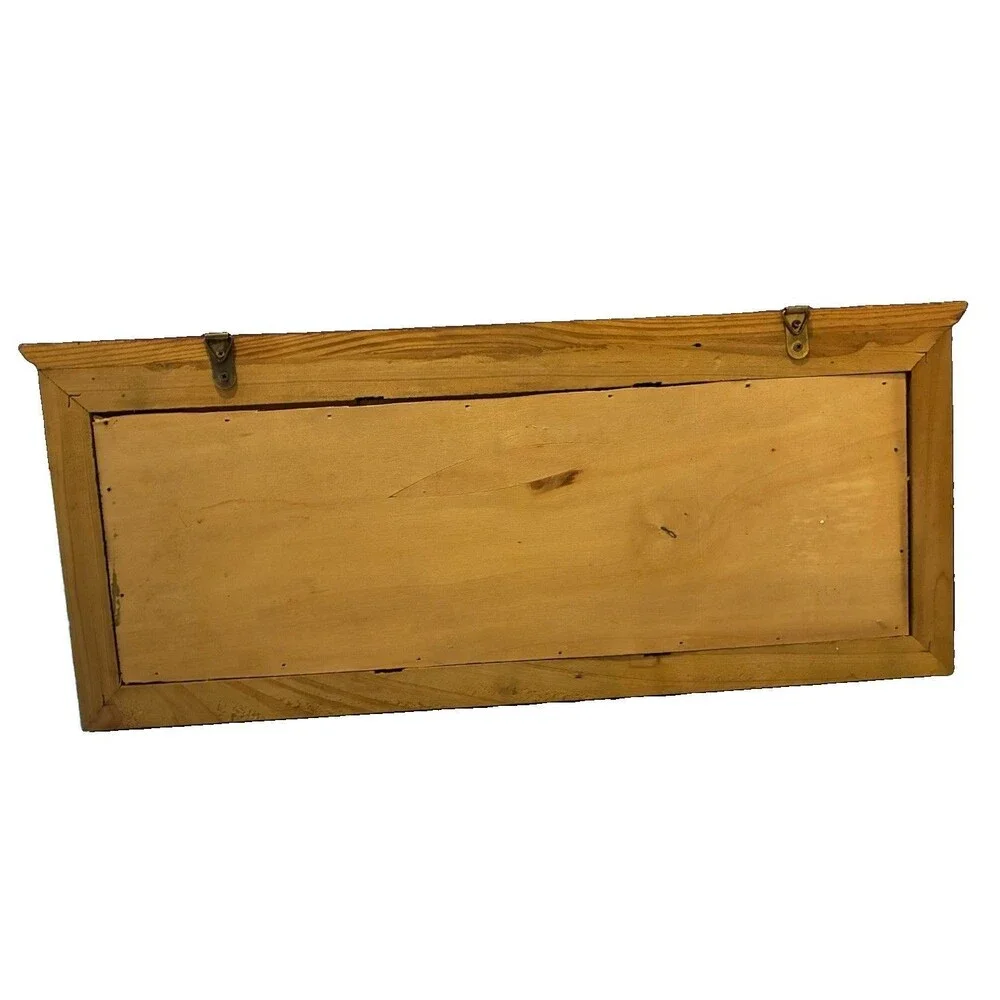 Wall Mounted Autumn Wood/Metal Key Rack, 3 Hooks